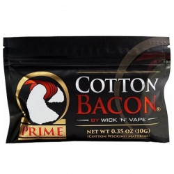 Cotton Bacon Prime Watte - 0.35 OZ (10G) Wick N Vape Premium Watte