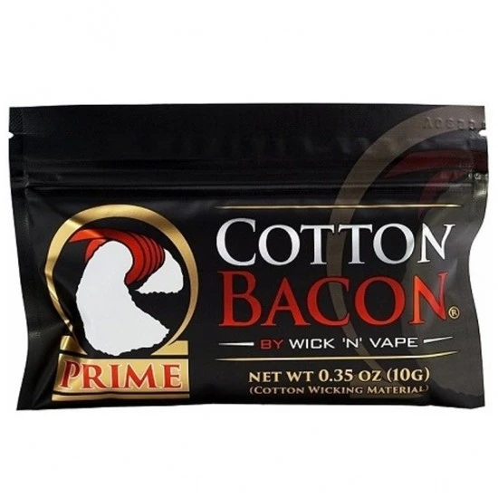 Cotton Bacon Prime Watte - 0.35 OZ (10G) Wick N Vape Premium Watte