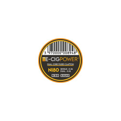 Draht - E-Cig Power - Ni80 Triple Core Fused Clapton- (Packung mit 10)