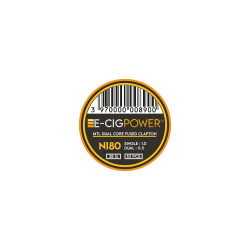 Draht - E-Cig Power - Ni80 MTL Dual Core Fused Clapton- (10er Pack)