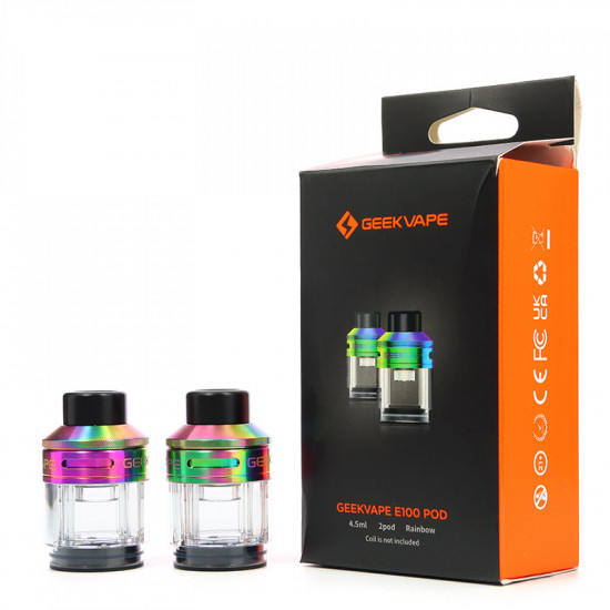 GeekVape Aegis Eteno Pod Tank Kopf - Rainbow - Ohne Coil (2er-Pack)